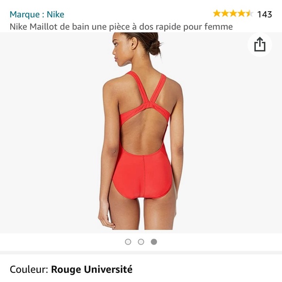 Red Nike swimsuit - Picture 2 of 2